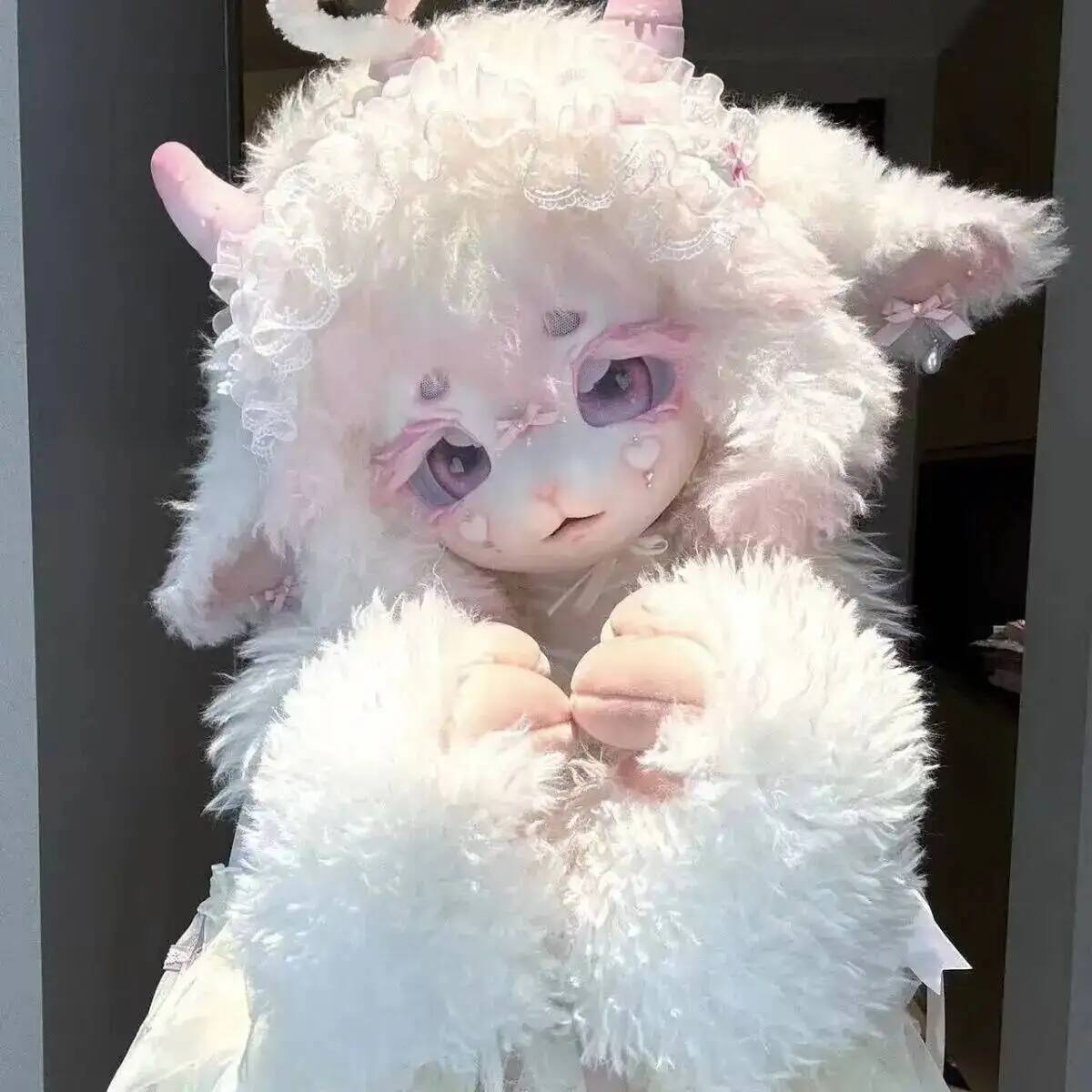 Anime Cosplay Mask - Handmade Kig Fursuit Head Cute Sheep