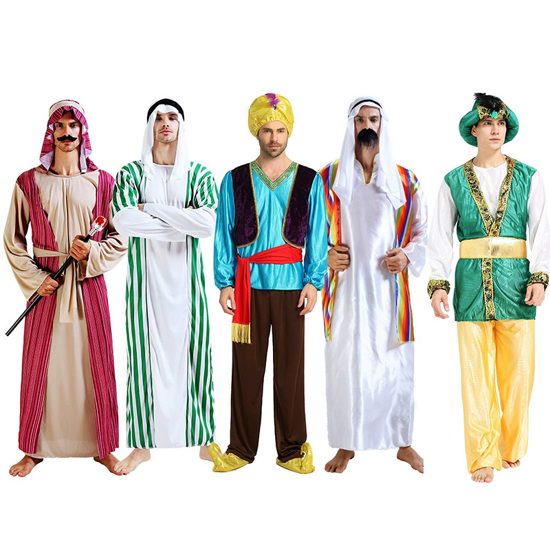 Anime Cosplay India - Men Cosplay Aladdin Lamp Genie Middle