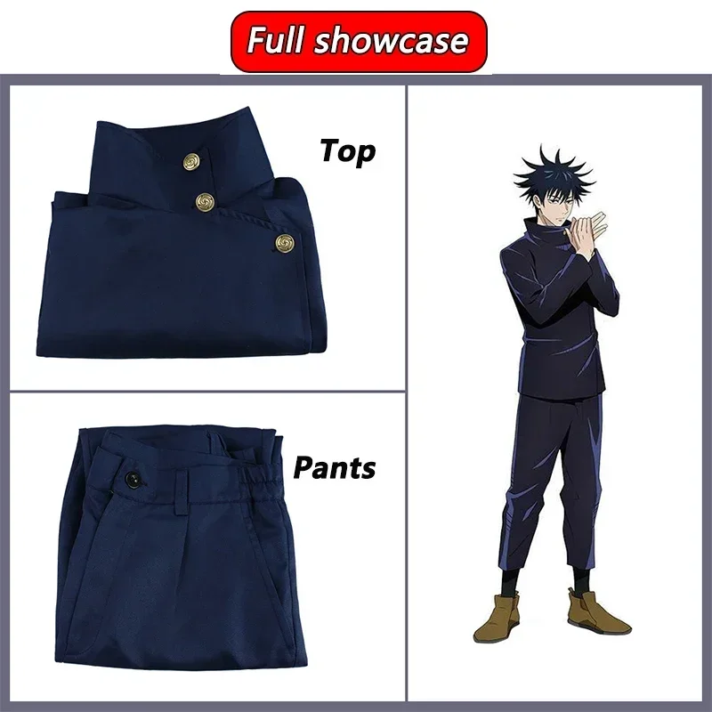 Jujutsu Kaisen Uniform - Fushiguro Megumi Cosplay Costume Wig Anime