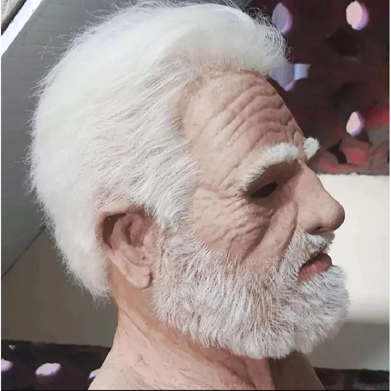 Halloween White Haired Grandpa - огляд і ціна Cosplay Anime White Hair