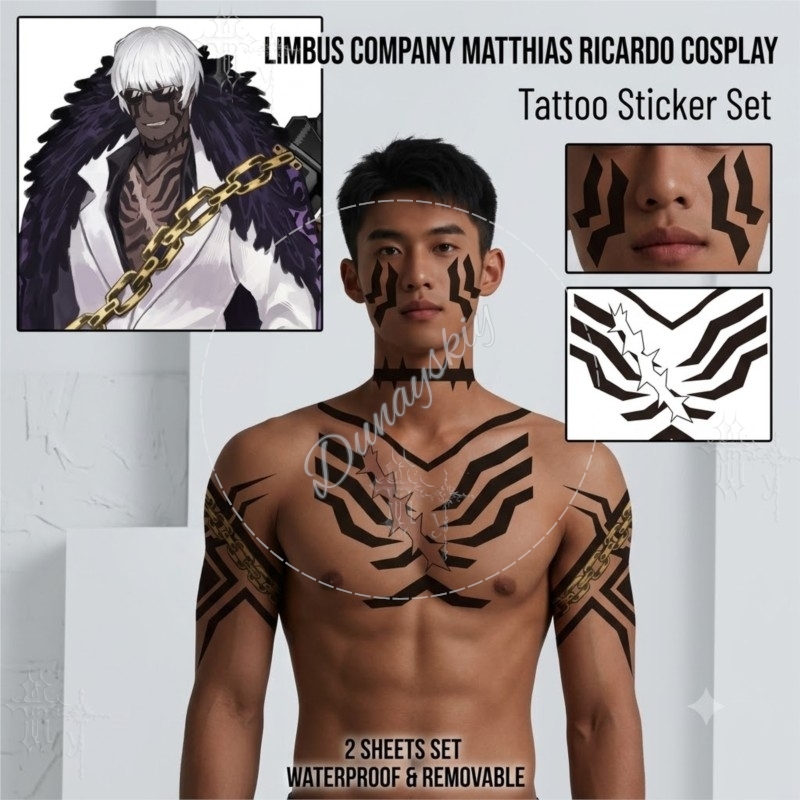 Matthias Ricardo Black tribal  - огляд і ціна Anime Cosplay Face