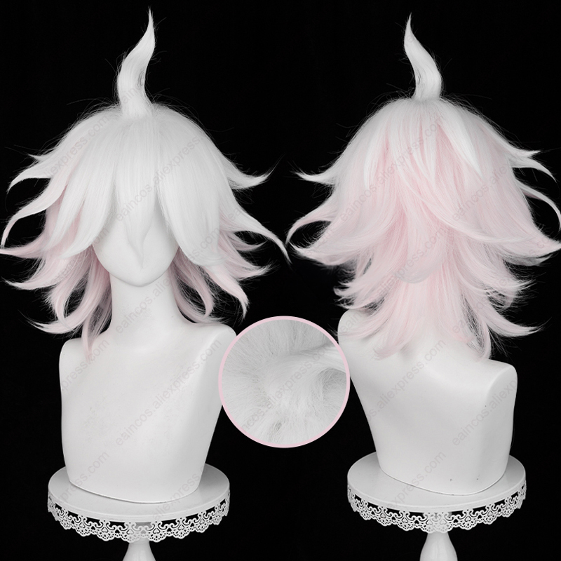 Anime Nagito Komaeda Cosplay W - огляд і ціна Cosplay Anime White Hair