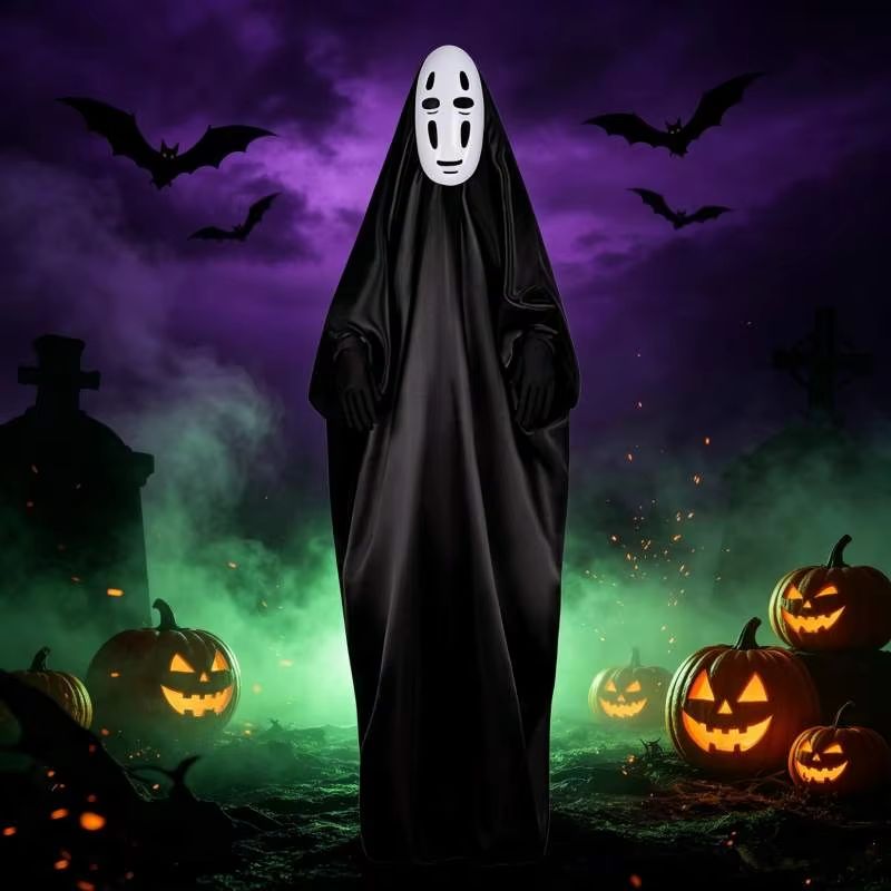 Japanese No Face Man Cosplay C - огляд і ціна Anime Cosplay Face