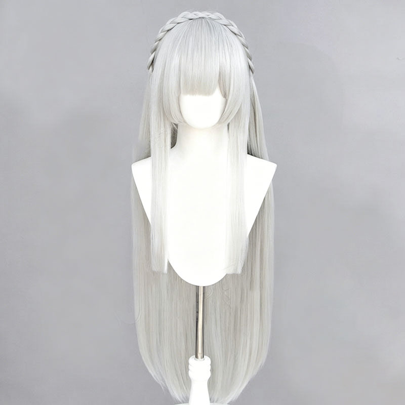 Anime Re:Zero Emilia Cosplay W - огляд і ціна Cosplay Anime White Hair