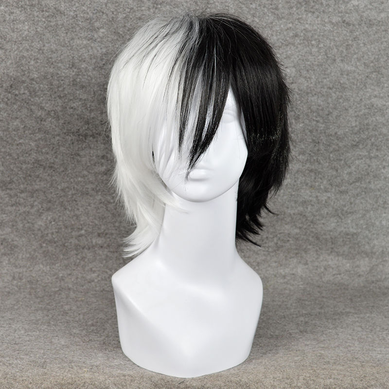 Anime Game Danganronpa Black a - огляд і ціна Cosplay Anime White Hair