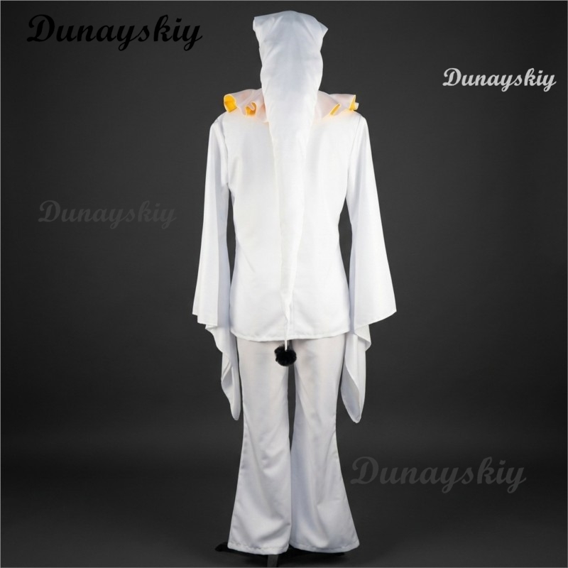 Pierrot Freak Party White Clow - огляд і ціна Cosplay Anime White Hair