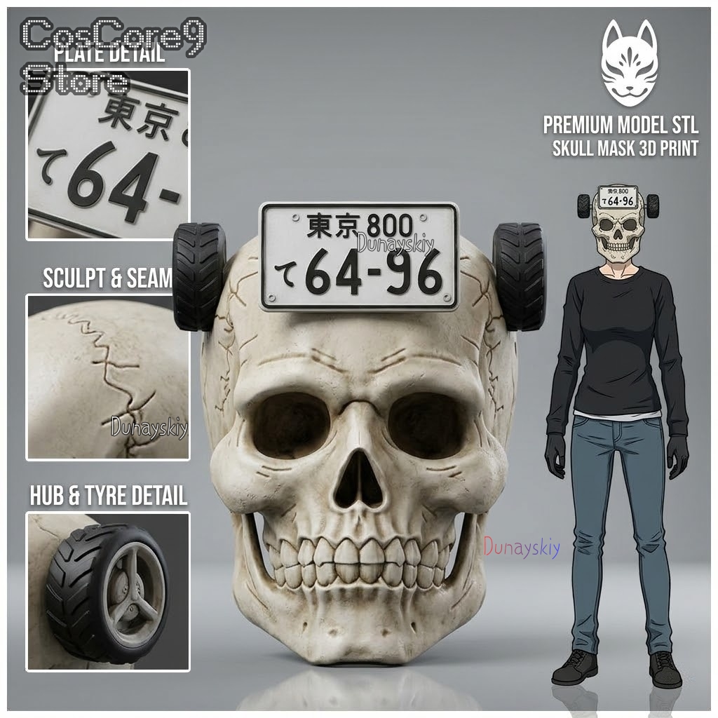 Dorohedoro Ebisu Skull Mask Co - огляд і ціна Anime Cosplay Face