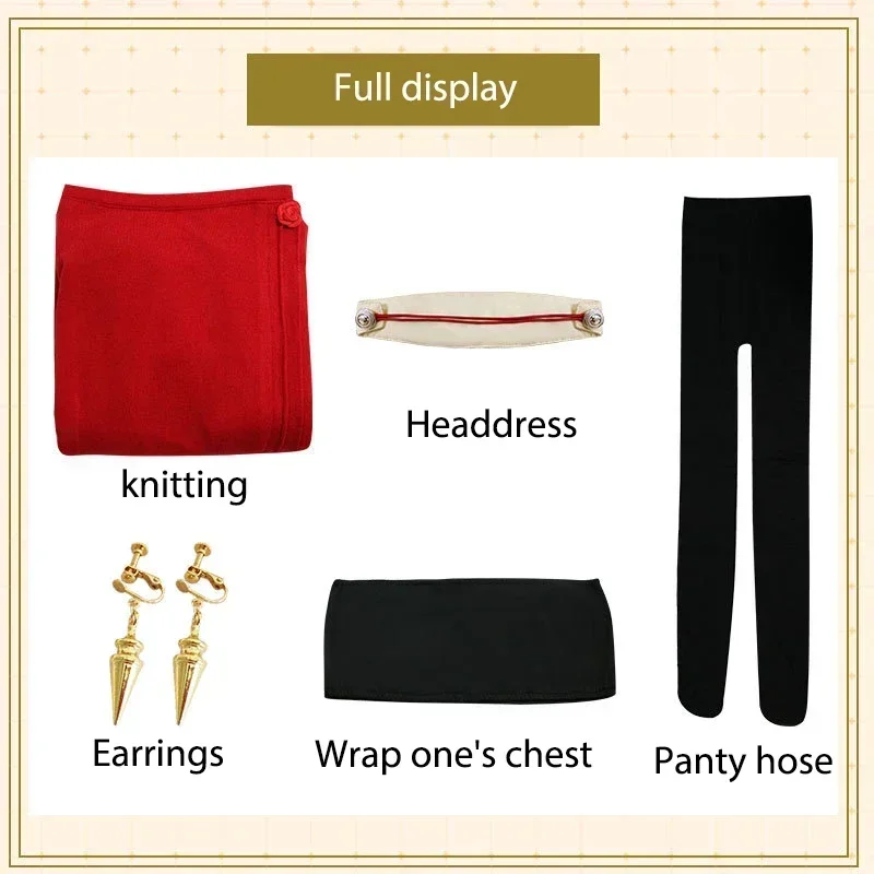 Yor Forger Cosplay Long Red Kn - огляд і ціна Anime Cosplay Yor