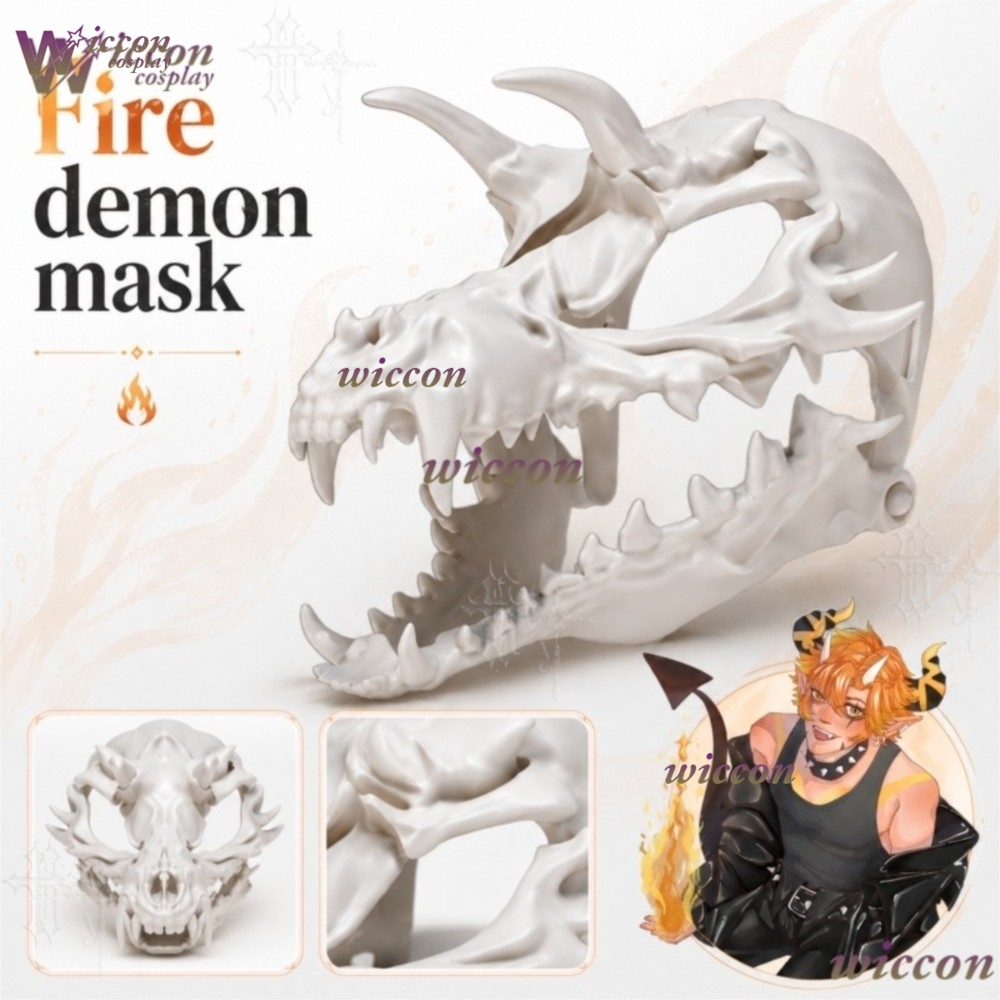 Ani Cos Fire Demon Mask Horror - огляд і ціна Anime Cosplay Face