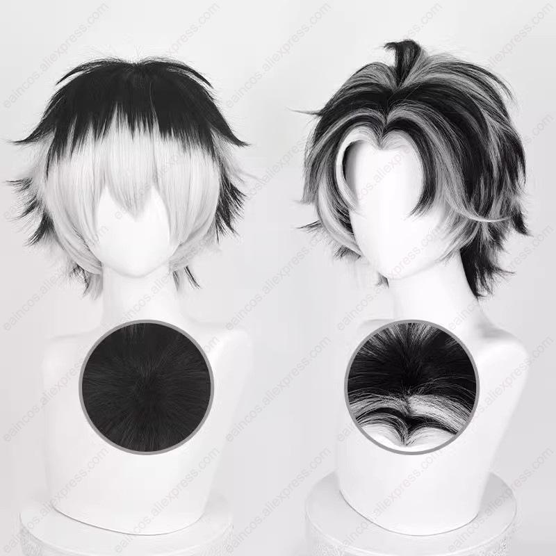 Kotaro Bokuto Cosplay Wig 30cm - огляд і ціна Cosplay Anime White Hair