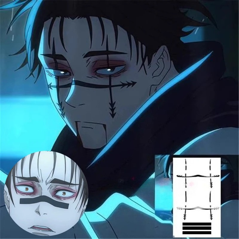 Choso Tattoo Sticker Anime Juj - огляд і ціна Jujutsu Kaisen Uniform