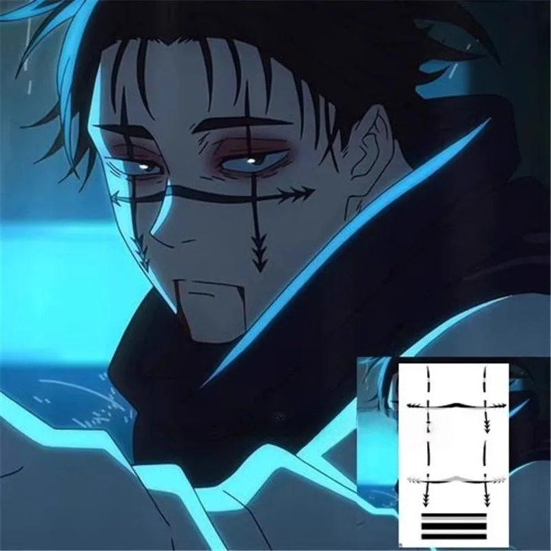 Choso Tattoo Sticker Anime Juj - огляд і ціна Jujutsu Kaisen Uniform