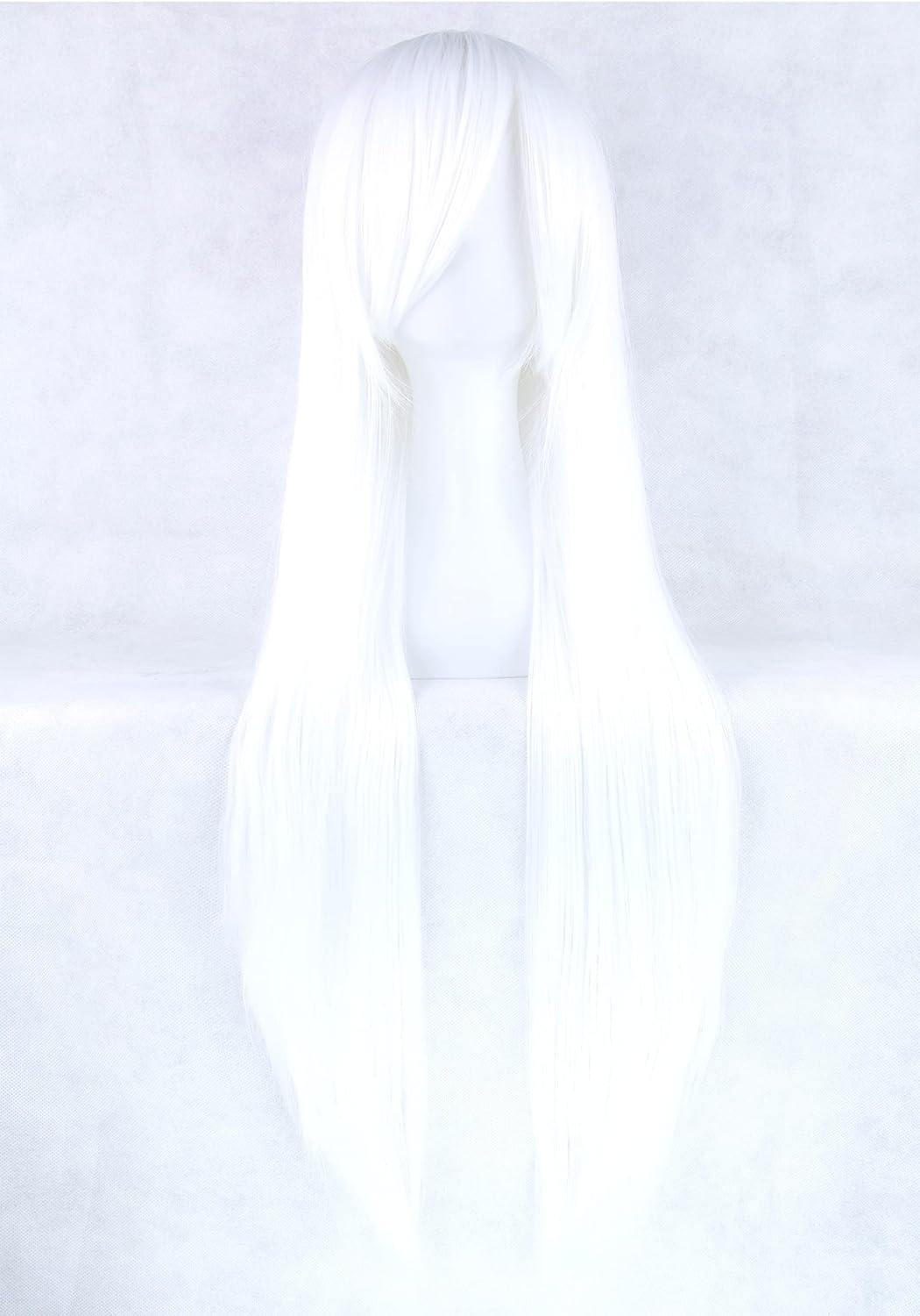 80cm Long Straight Natural Hai - огляд і ціна Cosplay Anime White Hair