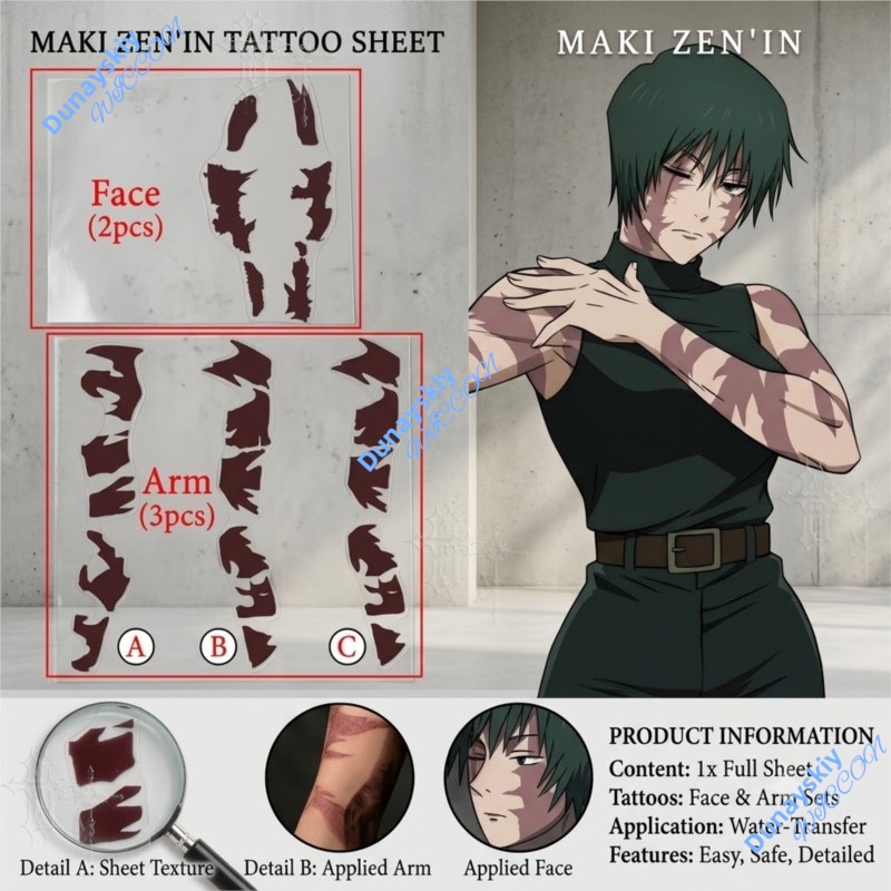 Anime Jujutsu Kaisen Zenin Mak - огляд і ціна Anime Cosplay Face