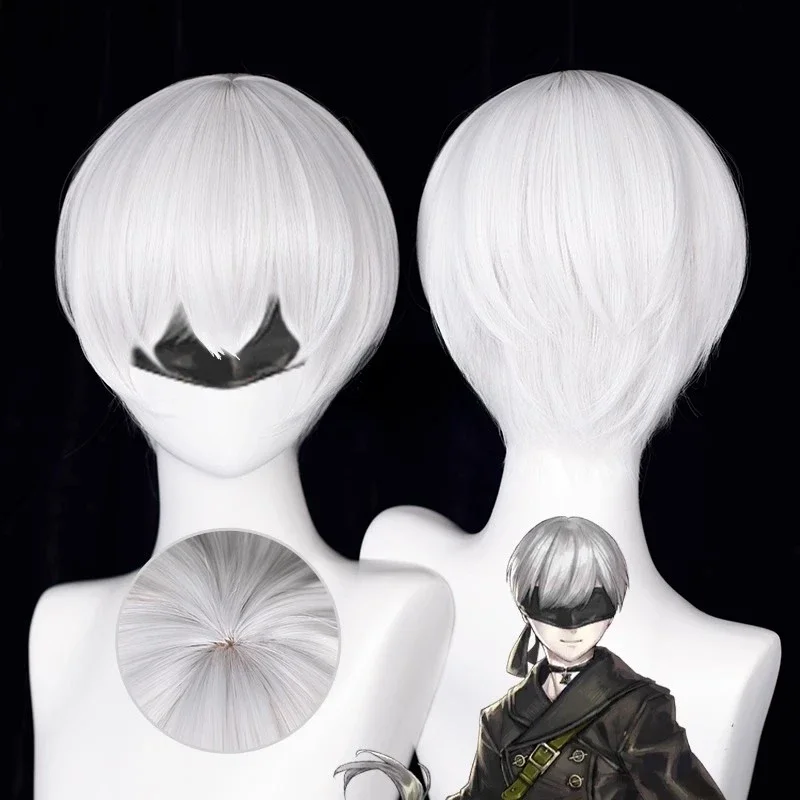 Anime 9S Cosplay Wig 2b Wig Wh - огляд і ціна Cosplay Anime White Hair