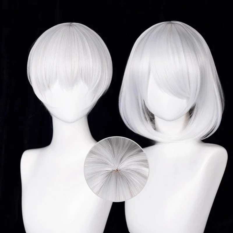 Anime 9S Cosplay Wig 2b Wig Wh - огляд і ціна Cosplay Anime White Hair